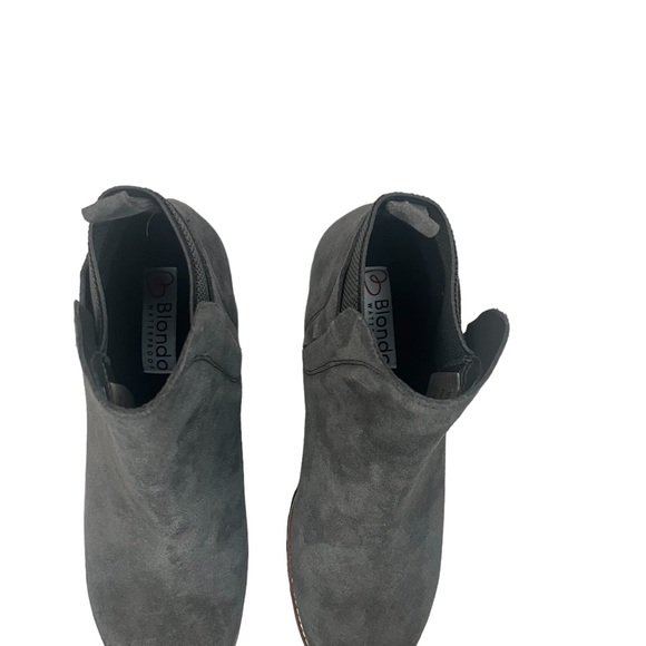 Blondo Perla Waterproof Pull On Boots Bootie Rain Snow Gray Suede Womens Sz 8 M - Picture 7 of 7